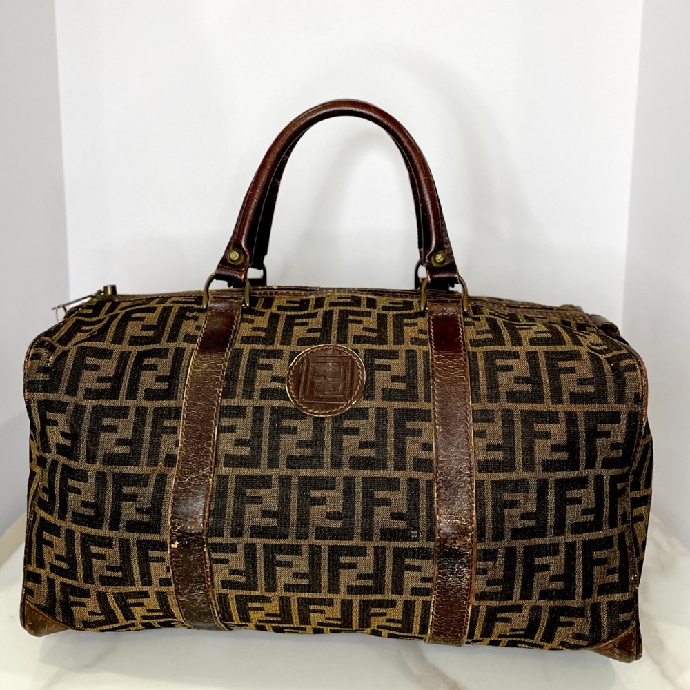 FENDI Zucca Duffel Weekender Bag